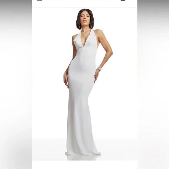 Dress the Population | Dresses | Dress The Population Camden Gown White New  With Tags | Poshmark